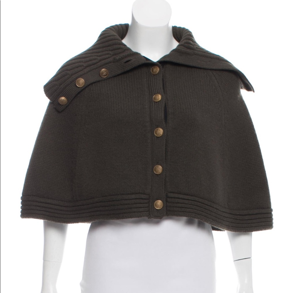 Rag & Bone Cashmere button up cape